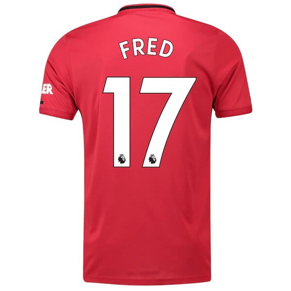 Maillot Football Manchester United NO.17 Fred Domicile 2019-20 Rouge